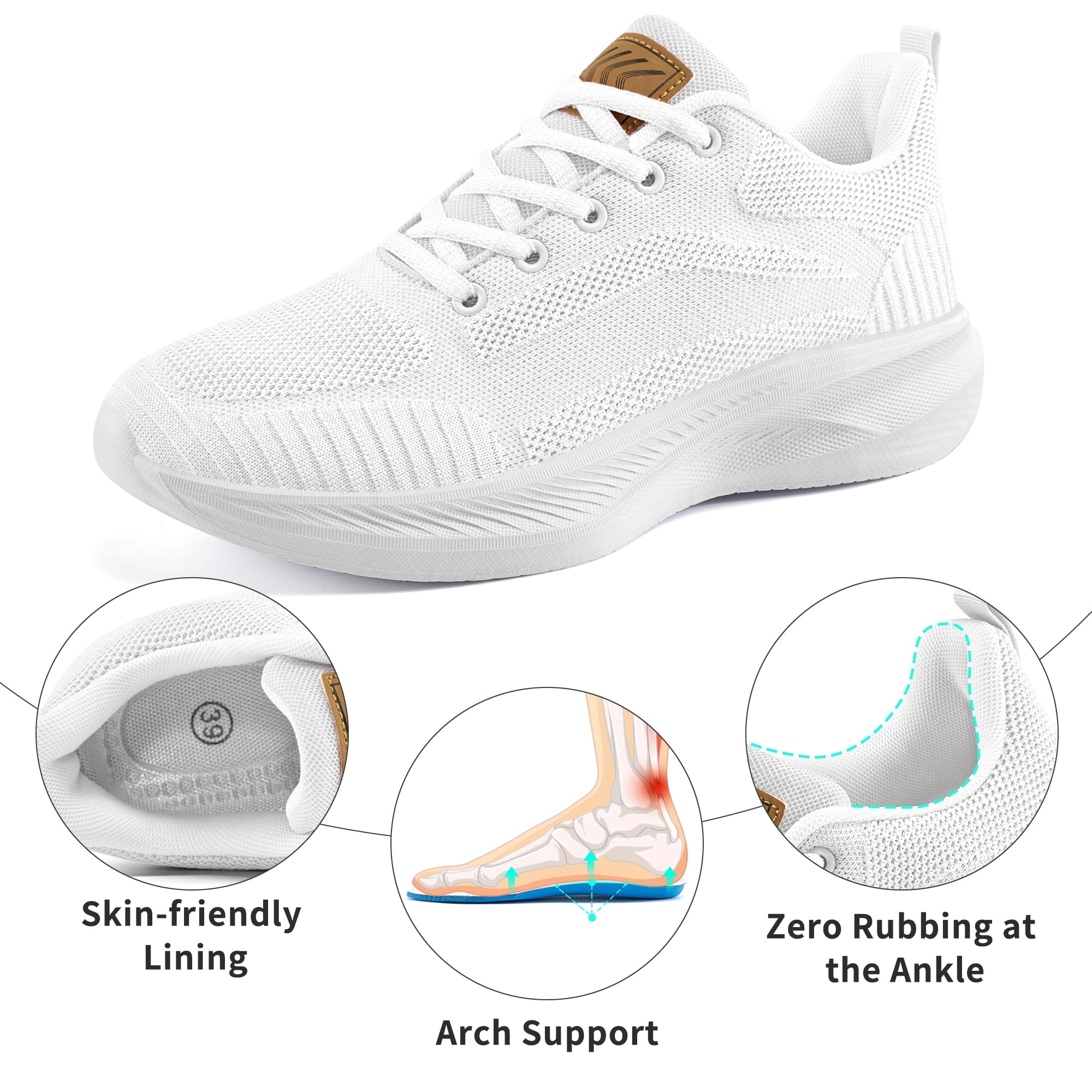 Ablanczoom Womens Sneakers Shoes: Comfortable Woman Running Shoes Lightweight Athletic Tennis Shoe