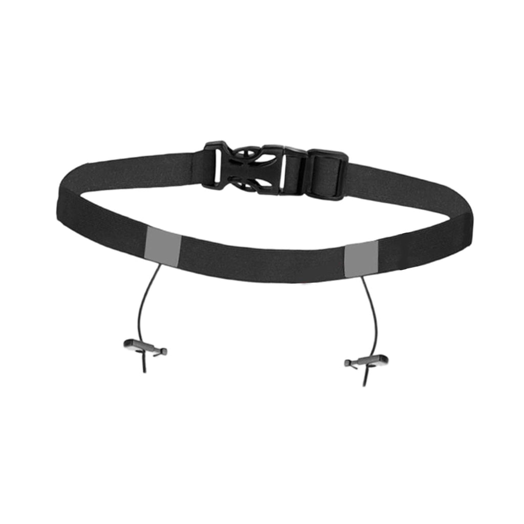 harayaa Adjustable Race Number Belt Elastic Triathlon Running Belt Lightweight Accessory black